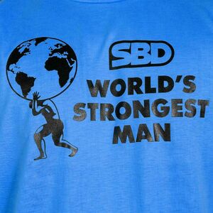 Футболка World's Strongest Man 2022 (голубая)