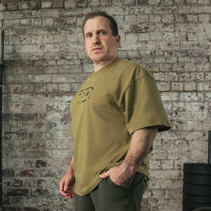 ОВЕРСАЙЗ ФУТБОЛКА RESOLVE («РЕШЕНИЕ») ЦВЕТ ПЕСОЧНЫЙ